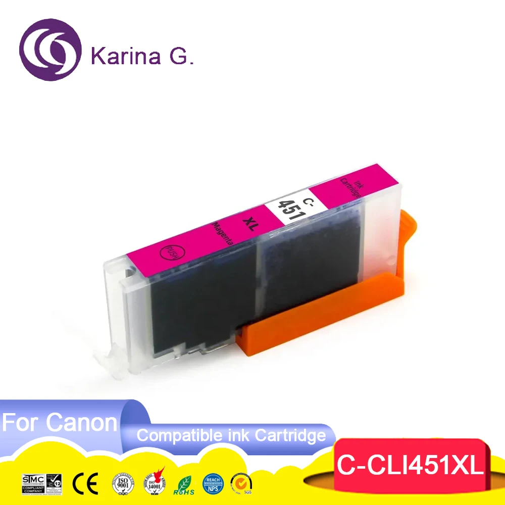 PGI-450XLBK 450 451 450XL 451XL PGI450 CLI451 Compatible Color Inkjet Ink Cartri
