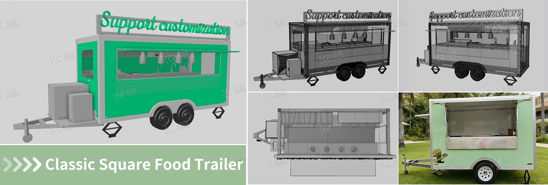 CE Certified Fully Equipped Consession Trailer Food Trailer Durable Food Truck Coffee Trailer Street Vending Truck S61e10a8b24e641bab8461de563cc4b9a2
