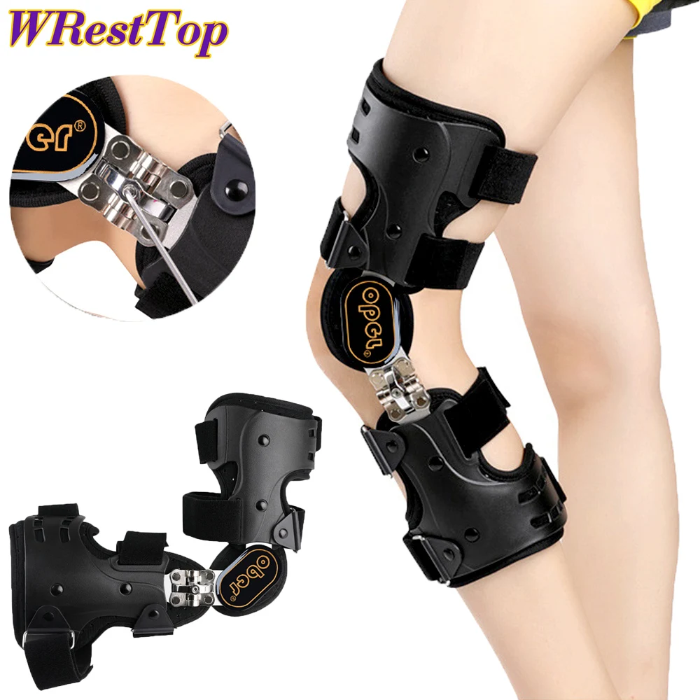 Hinged Knee Brace ROM Post OP Knee Immobilizer Leg Braces Orthopedic Patella