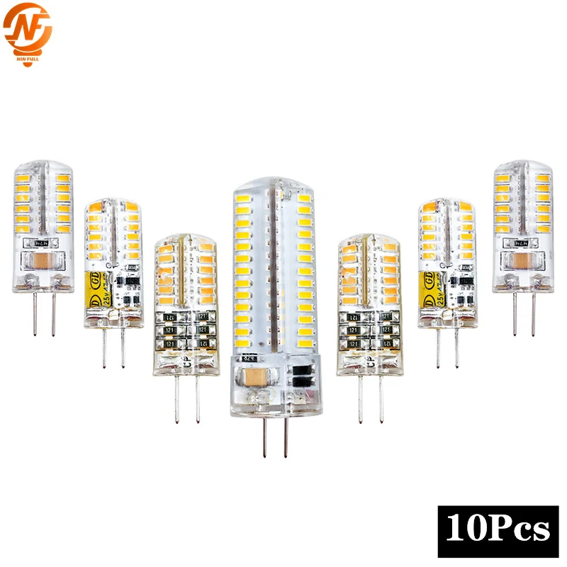 10Pcs/lot G4 LED Lamp AC DC12V 220V 2W 3W 5W 7W 9W 12W Light Warm Cold/White LED Bulb 360 Beam Angle Replace Halogen Lights