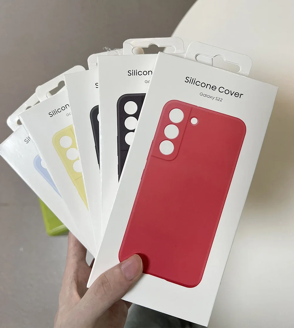 New Silicone Case Protection Cover For Samsung Galaxy S22 S22+ S22 Plus 5G Soft Phone Cases Mobile Phone Housings