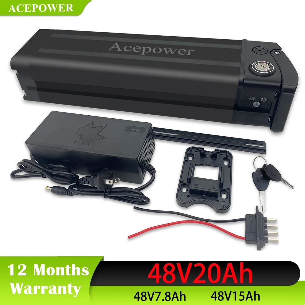 For AVAKA BZ20 PLUS OneSport BK6 Fucare fw11 EBike Battery 48V 10.4Ah 15Ah 20Ah Folding Bike Battery for OneSport BK6 AVAKA BZ20