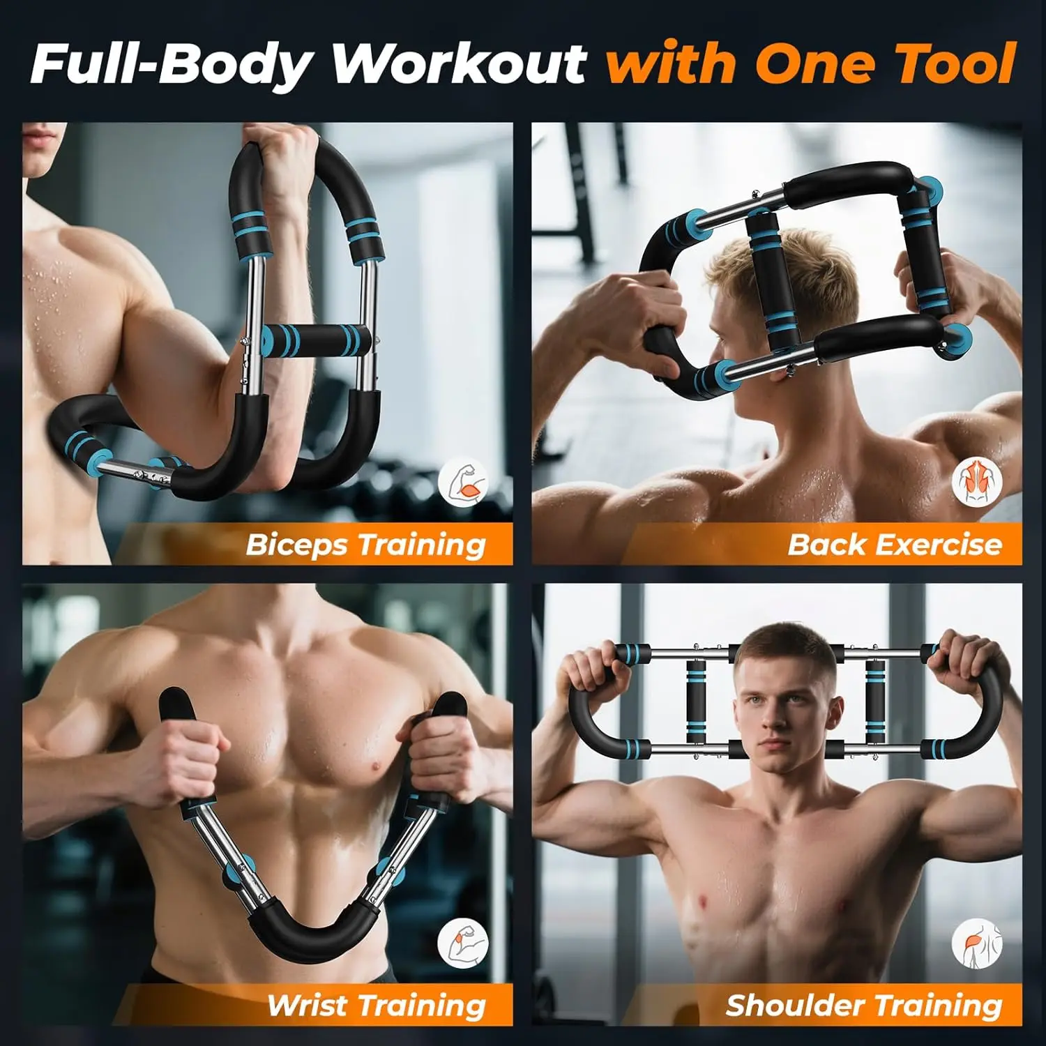 U-Shape Power Twister Bar Hand Gripper – 60–100 lb Arm & Chest Trainer 4