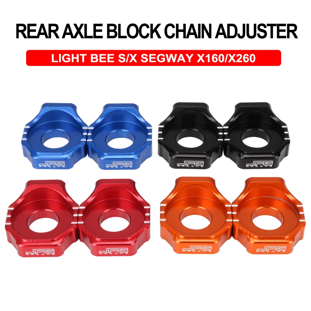 

Motorcycle Parts Aluminum Rear Chain Adjuster Axle Block For Segway X160 X260 Surron Sur-Ron Light Bee S X Electric Dirt Bike