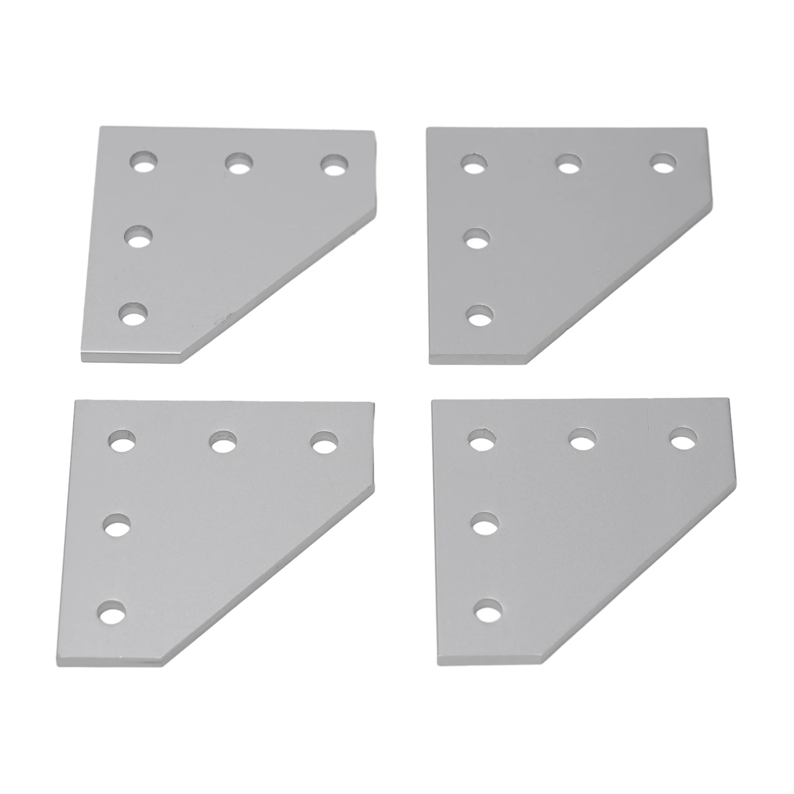 4pcs Joint Board Plate Corner Angle Bracket Aluminum Alloy For Series Aluminum Profile 5Hole 90 Degree Furniture Hardware