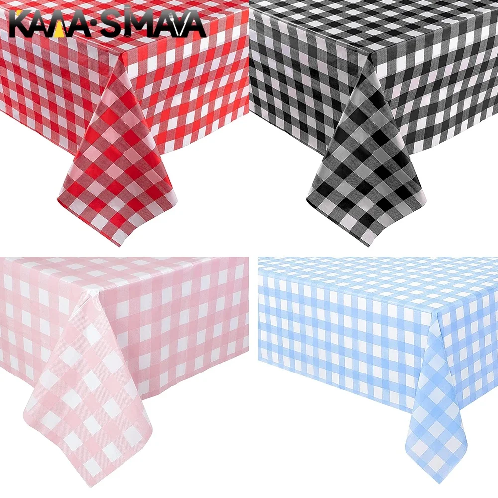 Colorful Disposable Tablecloth Red Pink White for Party Desk Cloth Wipe Table Cover Christmas Birthday Wedding Party New Year Decor