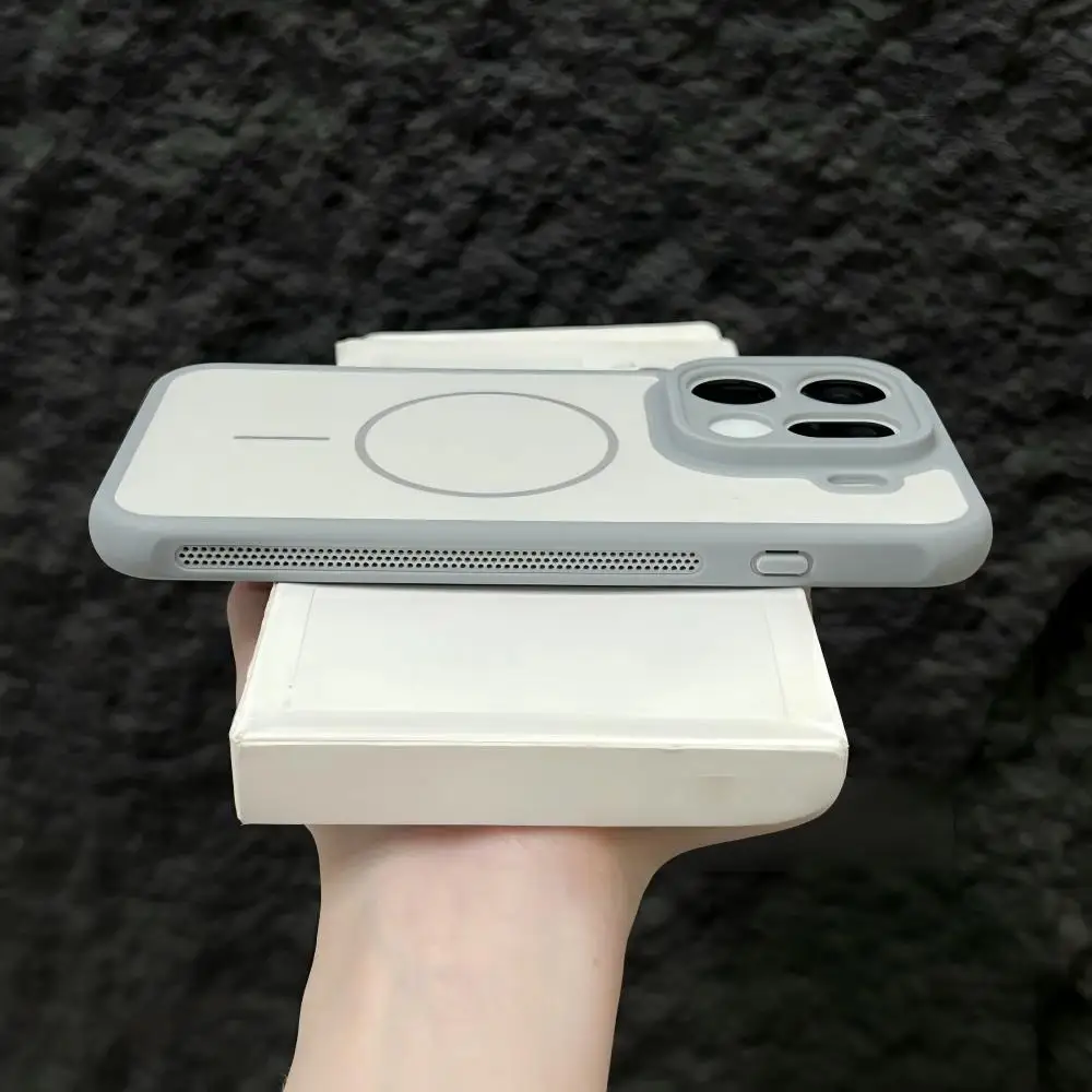 Enhanced Magnetic Phone Case with Wireless Charging, Shockproof Design, and Heat Dissipation Technology