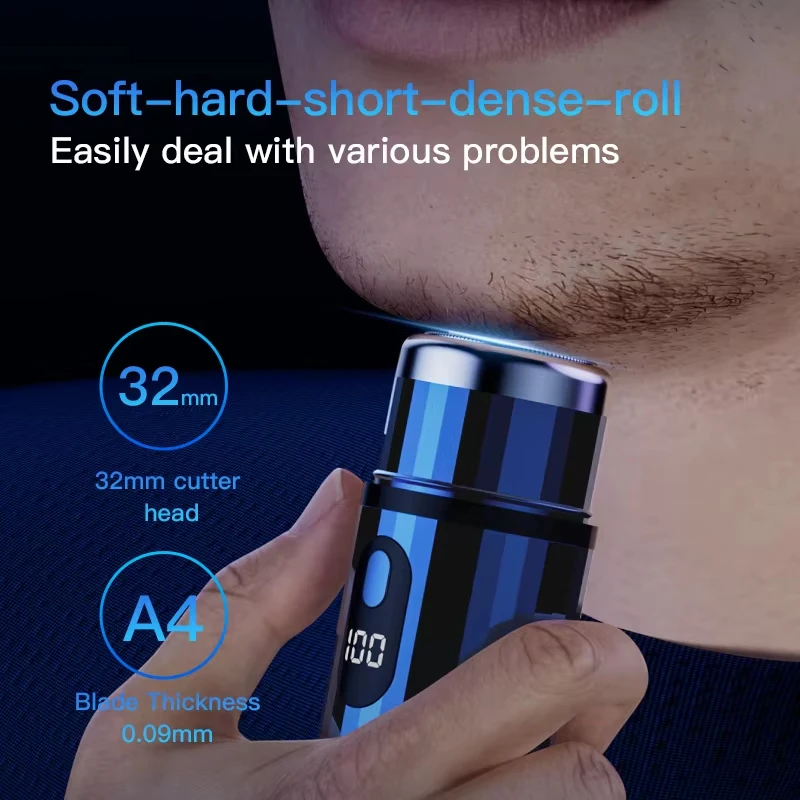 Xiaomi Mini Electric Shaver USB-C Rechargeable Shaver Waterproof Portable Shaver Powerful Travel Home Use Cordless Shaver 2