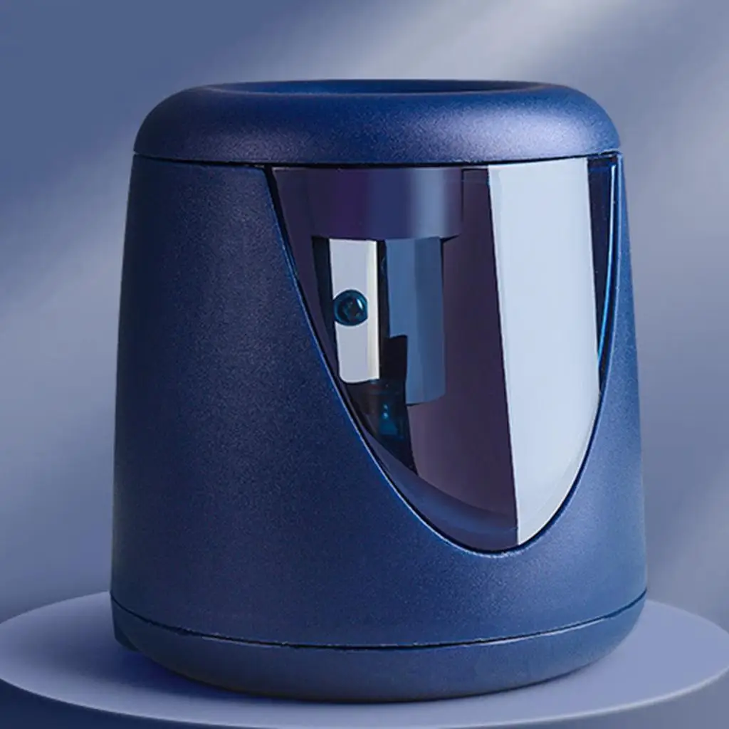 Automatic Electric Pencil Sharpener School Home Office  USB+Battery Blue