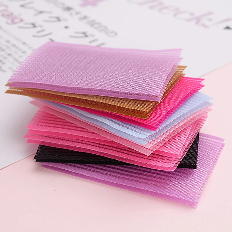 10Pcs Front Hair Fringe Paste Posts Fashion Stabilizer Makeup Sticker Pad Patch Pastel Clip Bangs Magic Tape Fringe Girls Gifts