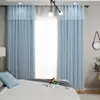 Hollow Out Star Princess Style Pink Double Layer Curtain Blackout Curtain for Living Room Bedroom 5