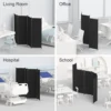 Room Divider, Folding Privacy Screens, 4 Panel Room Partitions, 88" Foldable Wall Dividers