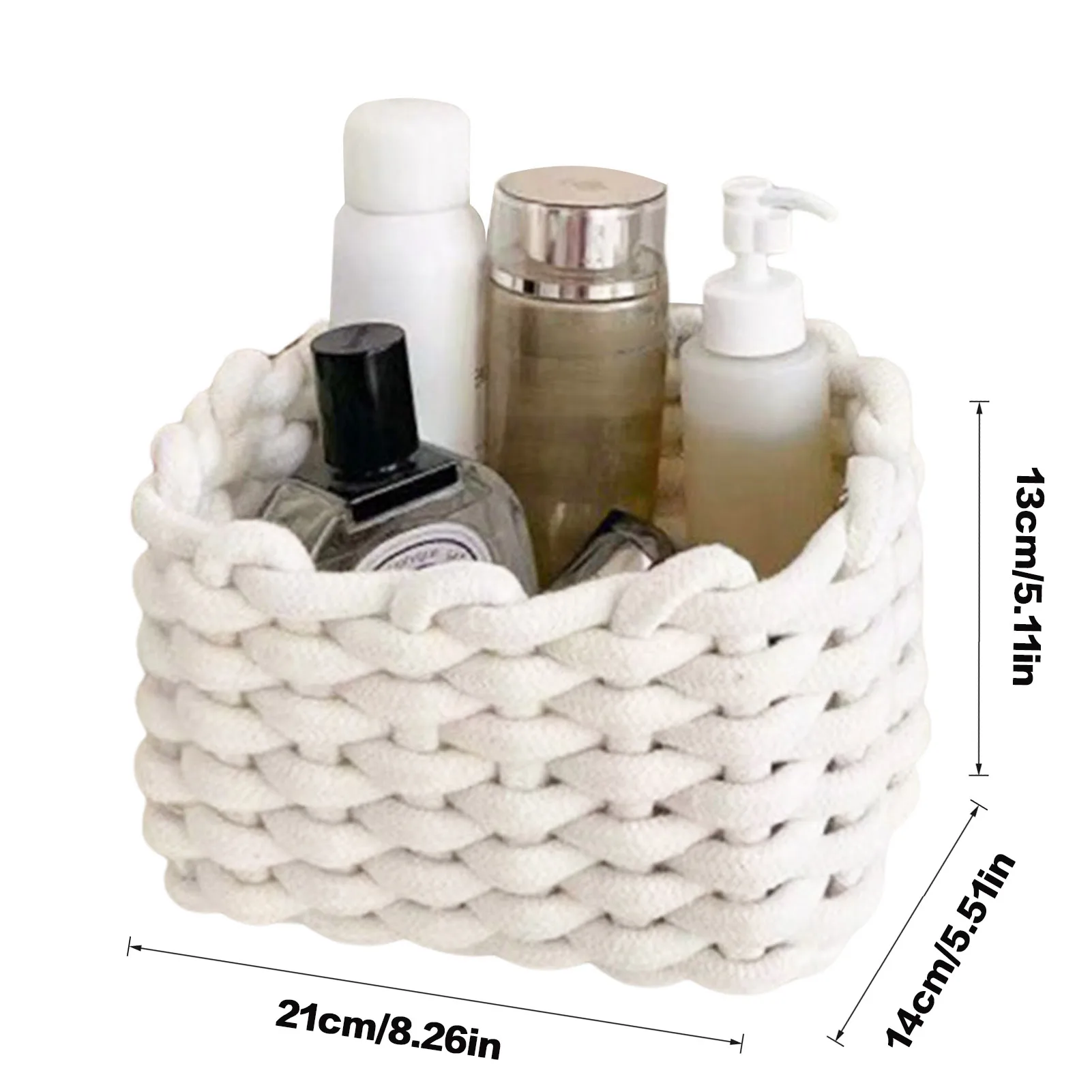Handmade Cotton Organizer Basket 3