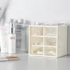 Six grid desktop storage box, small drawer, mini tent, cute dormitory shelf storage box, six grid storage box 4
