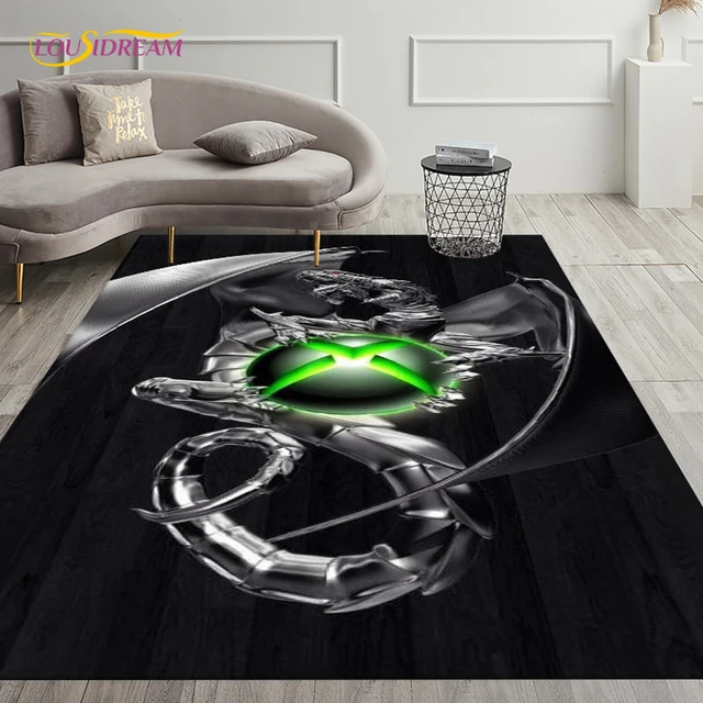 Alfombras creativas para Gamer Gaming Xbox, alfombras para sala de estar,  dormitorio, juego decorativo para niños, alfombra antideslizante para  suelo