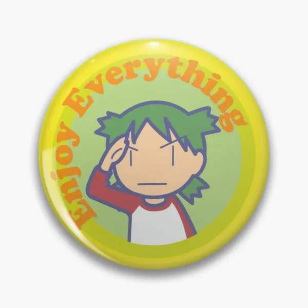 

Yotsuba Enjoy Everything Soft Button Pin Brooch Jewelry Badge Cartoon Women Fashion Clothes Funny Decor Metal Cute Lover Collar