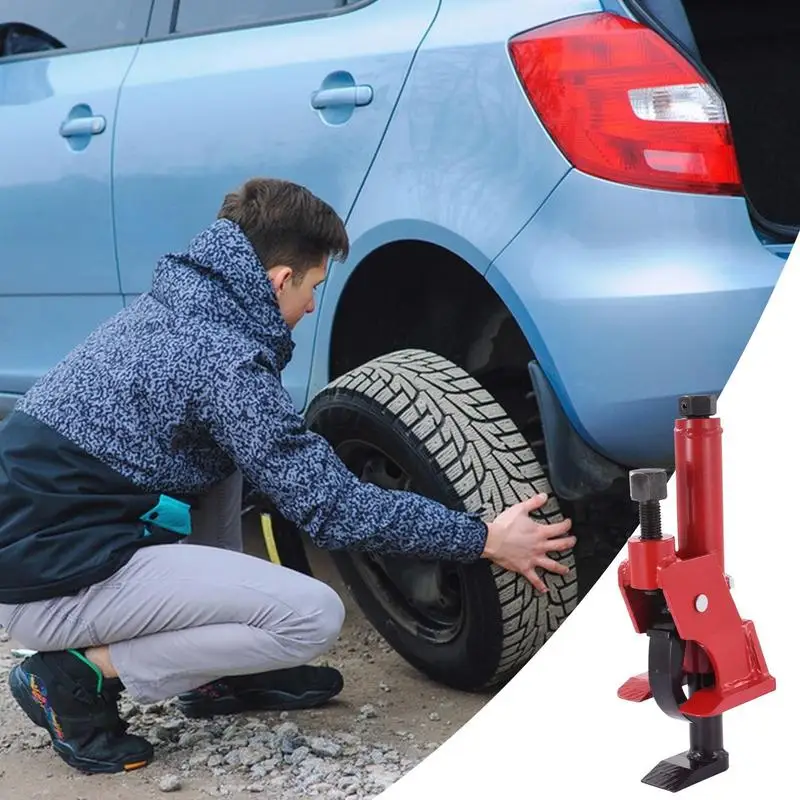Tire Demounting Tool Red Bike Tire Removal Tool Manual Portable Truck Lever Metal Construction For Bus Tires