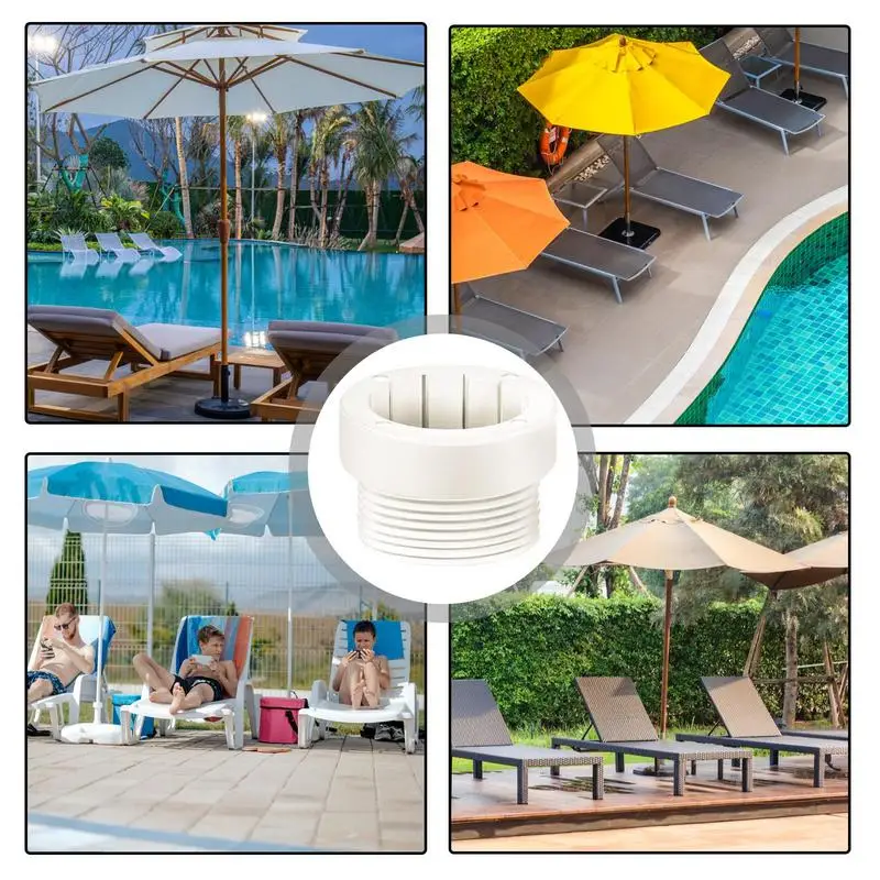 Umbrella Base Stand 4X Practical Pool Umbrella Sleeves Multi-use Base Insert Anti-Skidding Hole Plugs Stand Replacement Parts