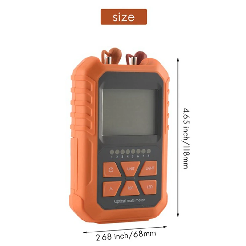 3In1 Optical Power Meter Visual Fault Locator Network Cable Test Lighting Optical Fiber Tester 1Mw With 5Km Visual Fault Locator