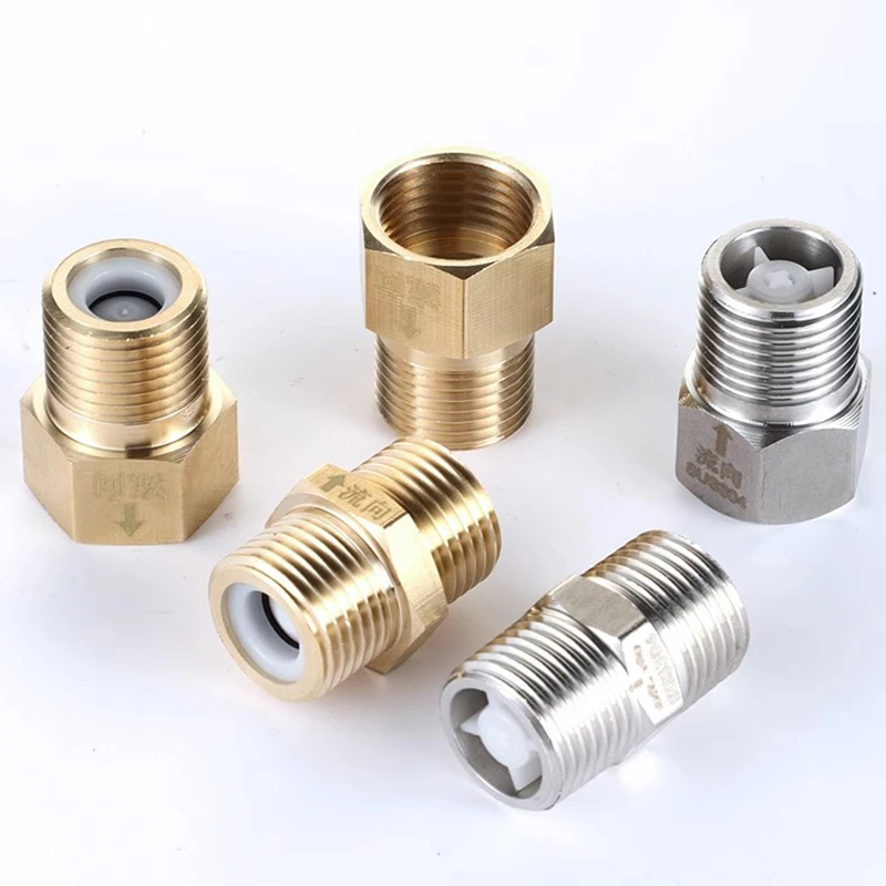 Male Female Check Valve One Way Non-return Valve Water Heater Toilet Water Pipes Household One-way Toilet Check Brass New