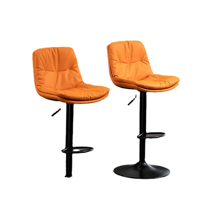 

Nordic Bar Stool Adjustable Modern Simple Rotating Home Light Luxury Backrest High Stool Cashier Front Desk Chair bar chair