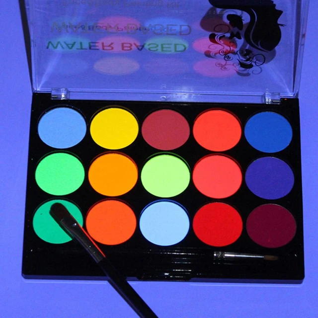 Face Paint Palette Water Soluble Face Paint Kit 15 Colors Face