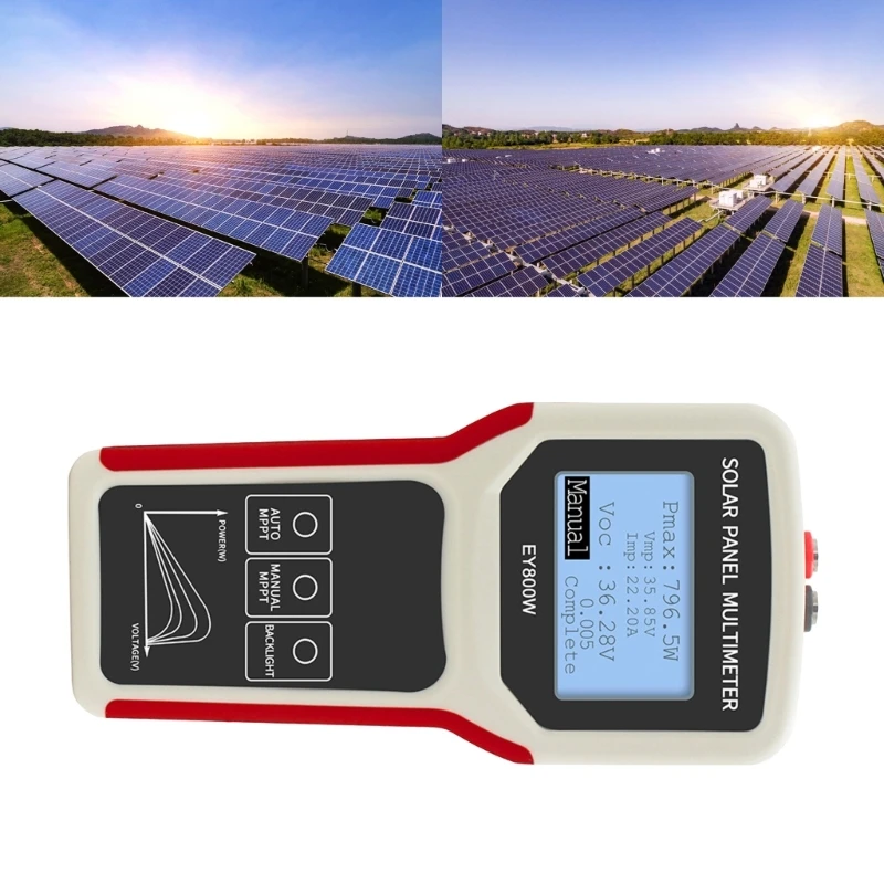 

Photovoltaic Tester MPPT Open Circuit Troubleshooting Utility Tools for Solar PVTesting Solar Panel Multimeter 40JE