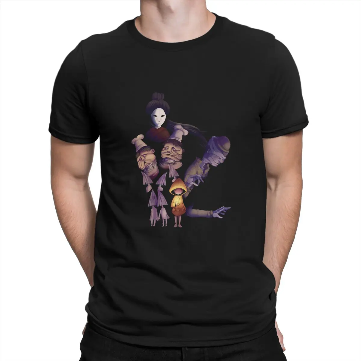 Little Nightmares Games Maglietta Da Uomo Personaggi Individualità Maglietta Felpe Originali Nuova Tendenza