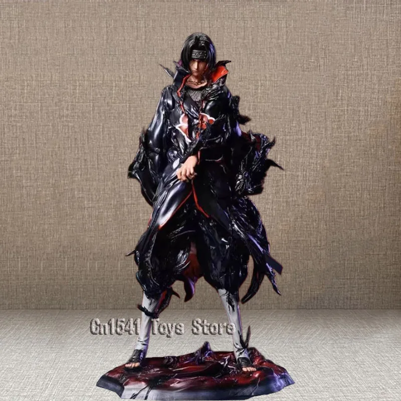 

Uchiha Itachi Statue Naruto Shippuden Figures Anime Akatsuki Uchiha Figure Crow Doll Model PVC Collectible Toys Ornament Gift