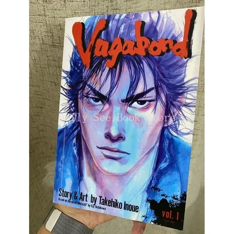 

New Books Anime Vagabond Volume 1 Miyamoto Musashi Japanese Teen Mystery Romance English Comic Book Manga Book English Version