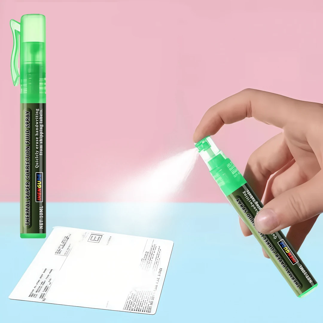 10ml 지우개액 스프레이 펜 - 감열지에 적합한 빠른 수정액으로 데이터를 빠르..