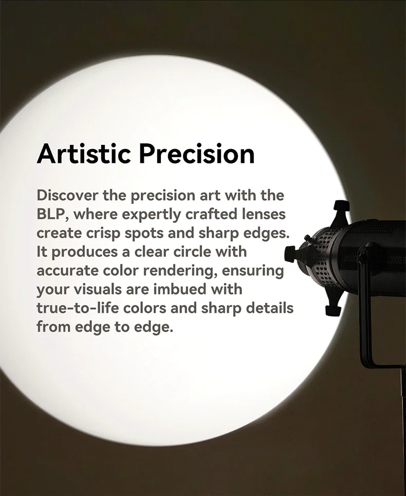 Description Picture 5 of itemGodox BLP LED Light /BFP Flash Projection Attachment Photography Accessory Gobo  CCT Adjustment Color Effects  Holder Gel Frame