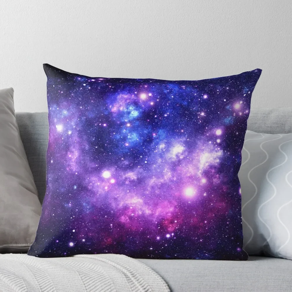 

Purple Blue Galaxy Nebula Throw Pillow Cushion Covers For Living Room anime girl