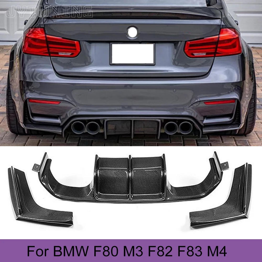 P カーボン BMW F82 M4 F80 M3用 リア ディフューザー スポイラー