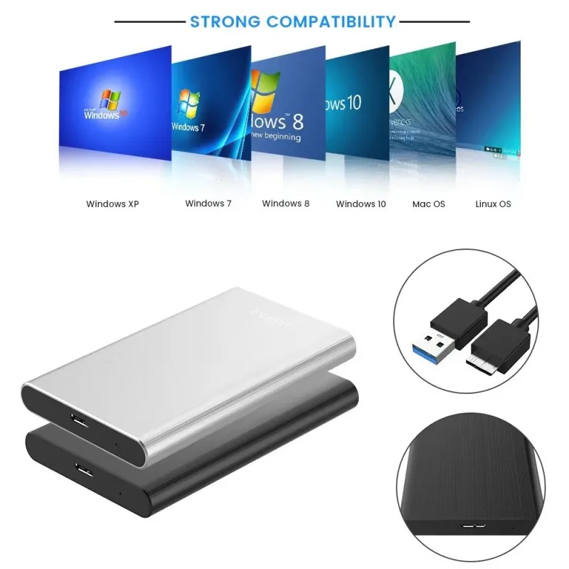 레노버 SSD 외장 하드 디스크, USB 3.1 외장 하드 드라이브, 대용량 저장, 휴대용 SSD 데스크탑 노트북 Ps4 Ps5, 64TB, 16TB, 8TB, 4TB