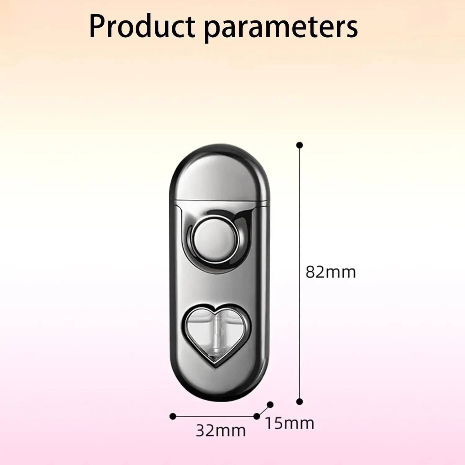 Dual Flames Unique Heart shaped Lighter Visible Butane Gas Torch Lighters Metal Flint Portable Windproof Cigarette Cigar