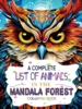 1pc Mandala Forest Art Coloring Book Original Upgraded Paper Thickened 22 Pages Coloring Books Gift For Holiday Birthday 1