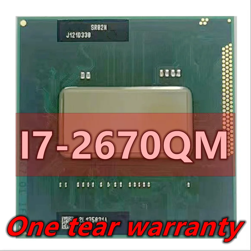

I7-2670QM i7 2670QM SR02N 2,2 ГГц четырехъядерный восьмипоточный ЦПУ Процессор 6M 45W Socket G2 / rPGA988B