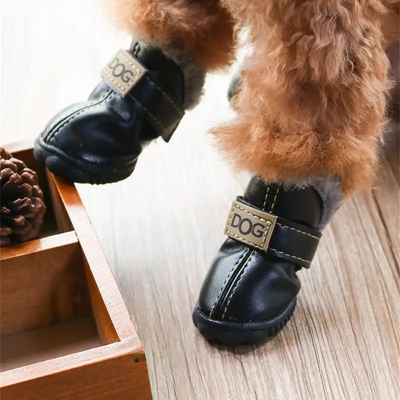 Waterproof Dog Winter Boots with Soft Sole