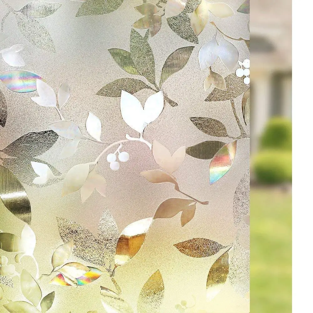 Pellicola Per Finestre Arcobaleno Non Adesiva – Vinile Rimovibile, Effetto Vetro Colorato, Protegge Dai Raggi UV E Garantisce Privacy