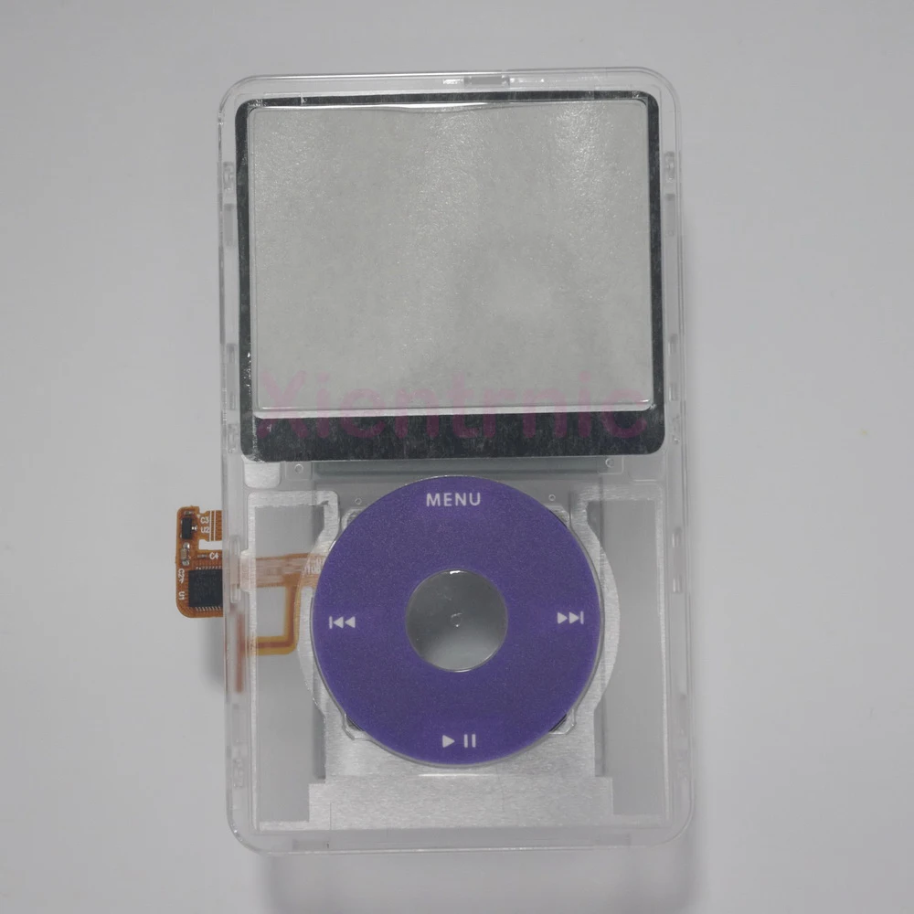 iPod 5th ビデオ透明クリアフロントカバーパネルとクリックホイール