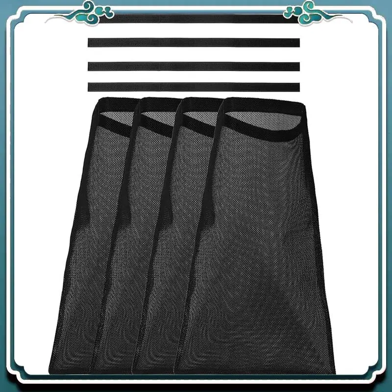 4 Pack Dryer Vent Lint Bags Lint Traps Black Dust Bag For Outdoor Dryer Vents Capturing And Dust