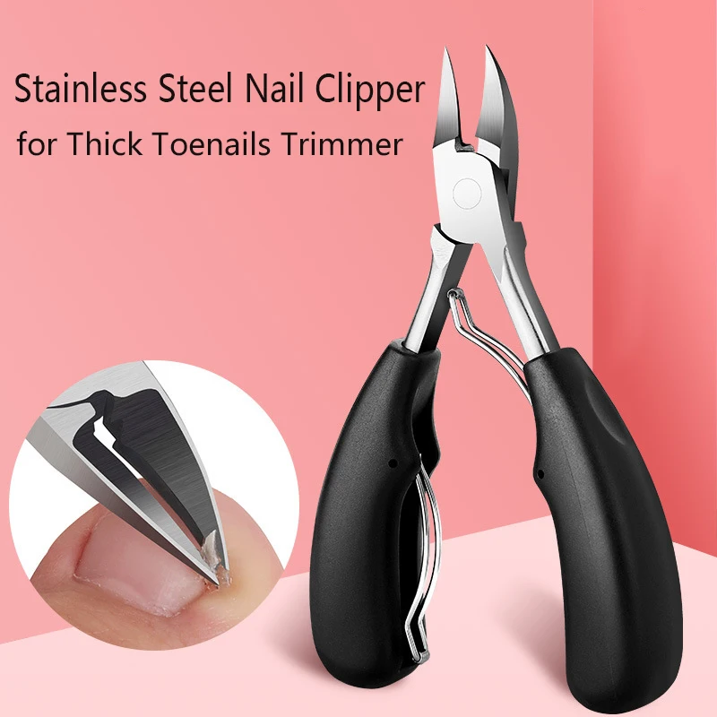 Stainless Steel Nail Clipper for Thick Toenails Trimmer Lighter