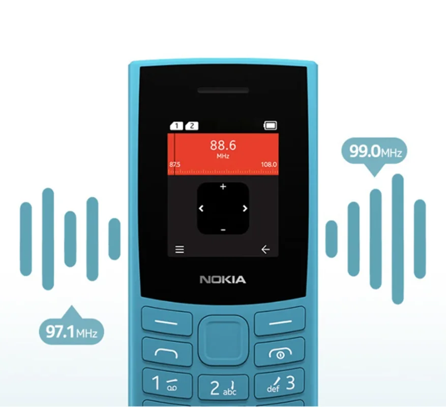 Nokia 105 4G 2023 Feature Phone Dual SIM 1.8" Bluetooth 5.0 1450mAh Battery FM Radio Call Recording Hebrew Keyboard Available 5
