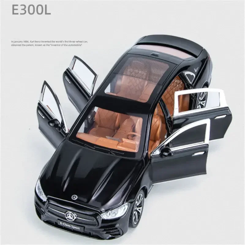 1:32 E300 L E-Class Alloy Car Model Diecasts Metal Toy Vehicles Car Model Simulation Sound and Light Collection Childrens Gifts 5
