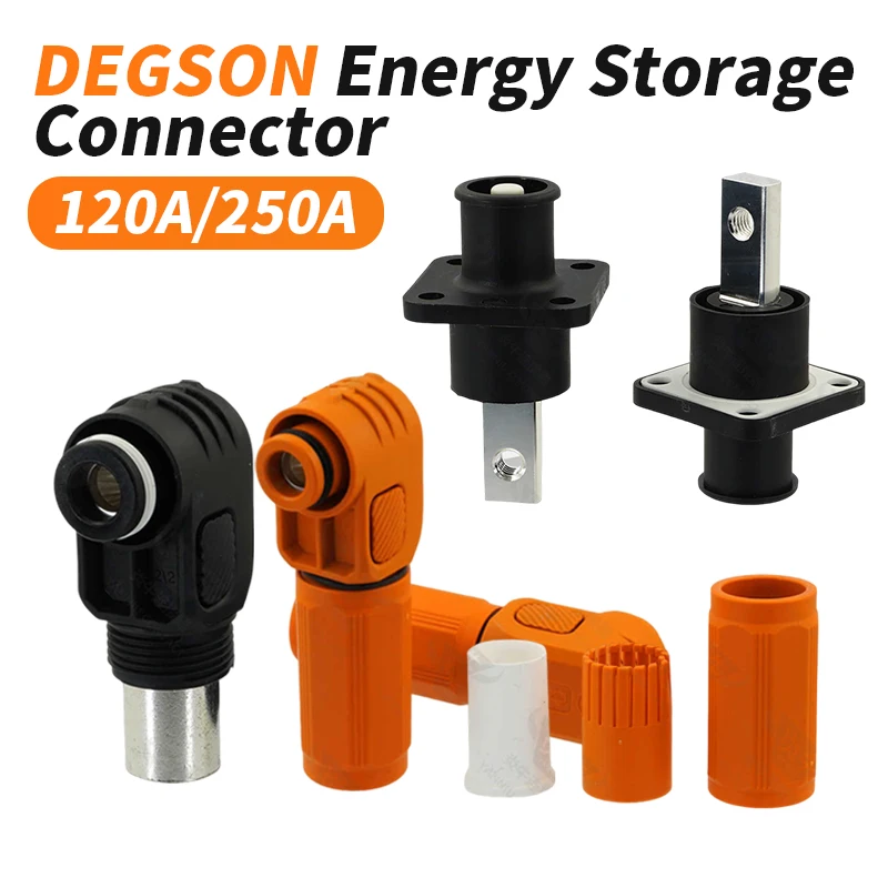 Wire Connectors 350A Single Core Energy Storage Connector 50/70/100/120/150/200/250A High Current Power Terminal Block Through Wall Power Plug