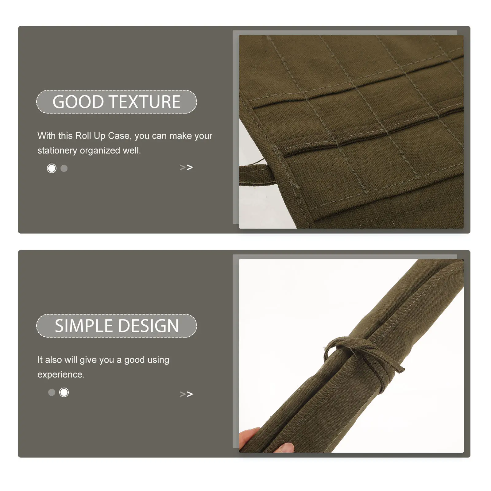 페인트 브러시 롤업 캔버스 가방 연필 케이스 다기능 보관 주최자 휴대용 보호 주머니 페인트 브러시 보관