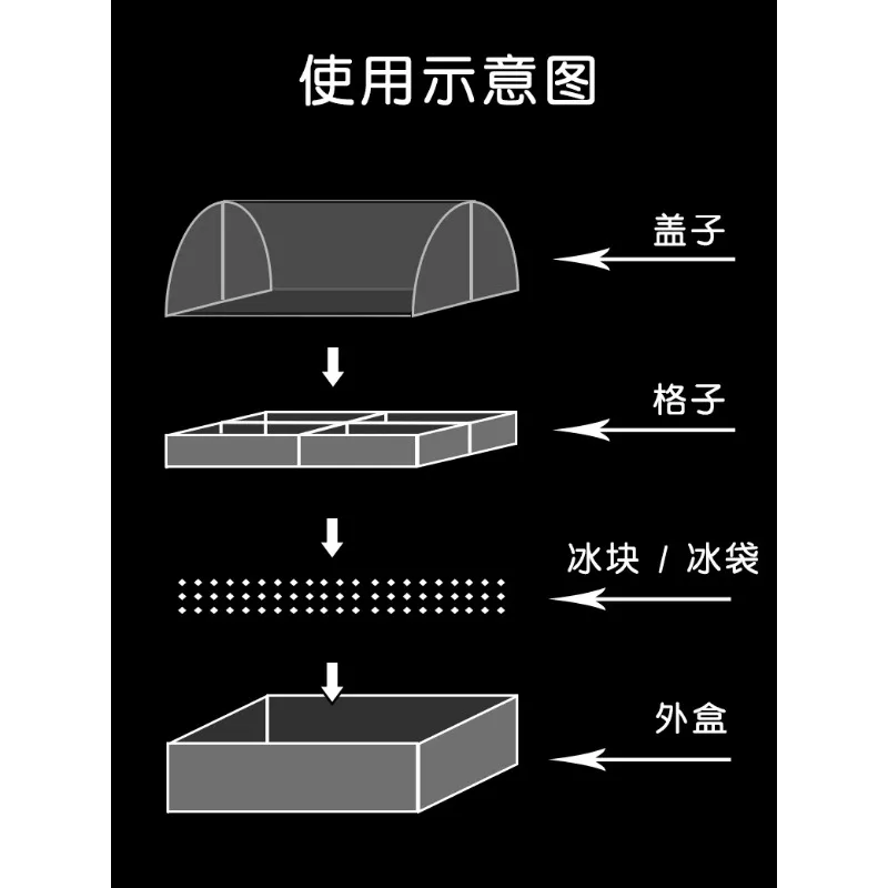 Stainless steel drain frying drain tray rectangular double-layer fresh-keeping tray with hole transparent flip cover fruit