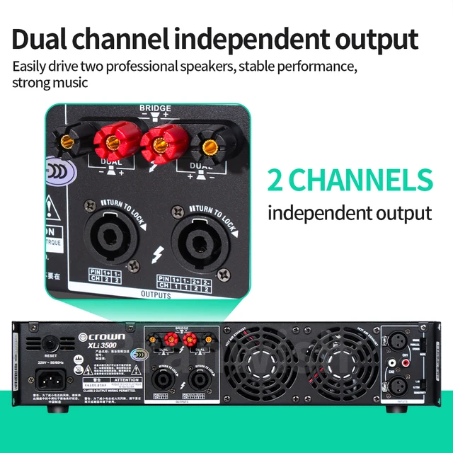 XLi 3500 파워 앰프, 전문 DJ 오디오 장비, 무대 결혼식, PIVASY, 전력 증폭기