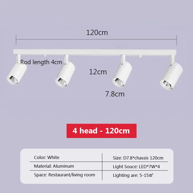 White-4 head-120cm